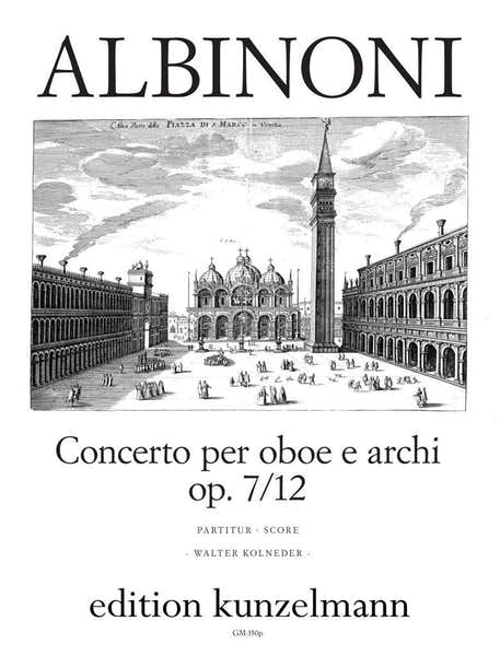 Albinoni - Concerto Per Oboe E Archi Op 7/12 - Score