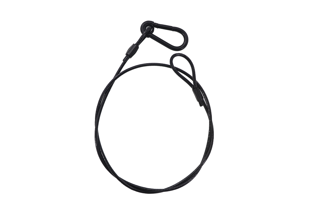 Pak Van 12 Veiligheidsstroppen 3 mm 75 cm Zwart