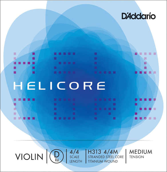 4/4 Helicore D-Snaar Medium/Met Titanium Omwonden