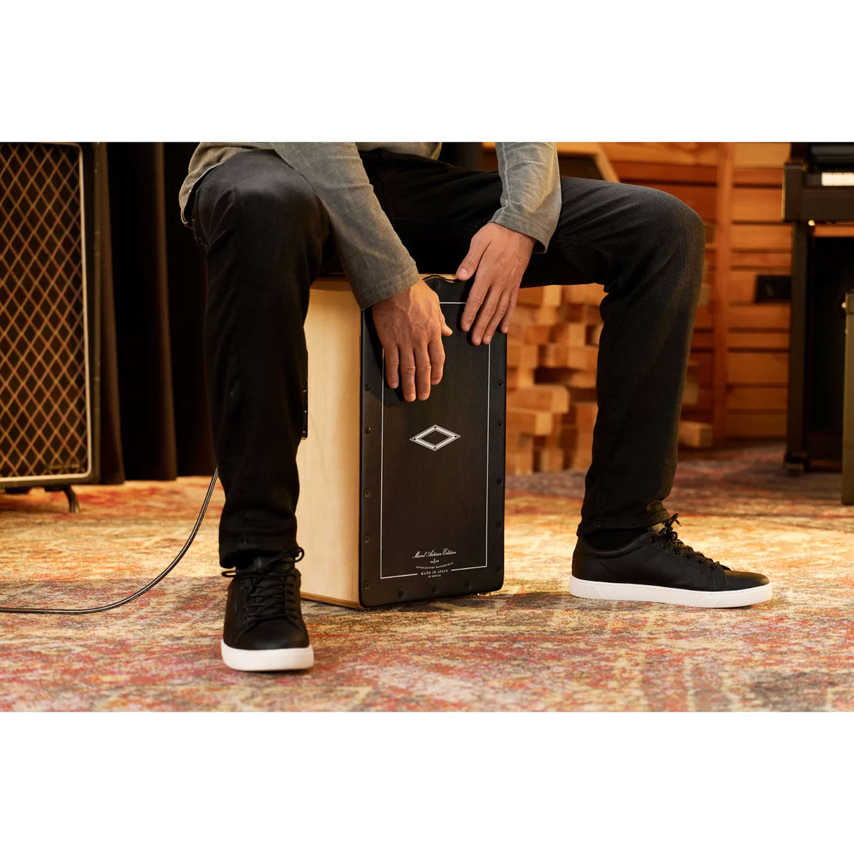 Paesldob - Cajon Voorversterkt Artisan Olive Burst - Gereconditioneerd
