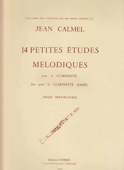 Calmel - 14 Kleine melodische etudes voor klarinet