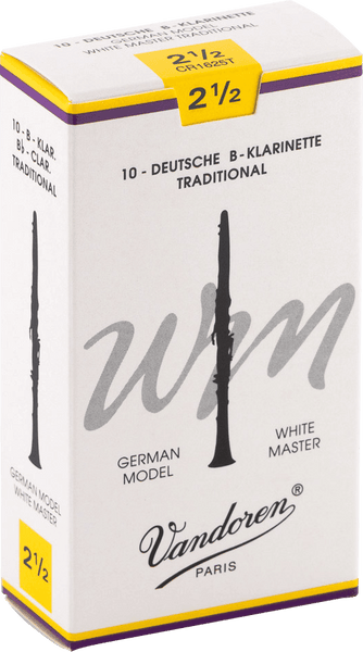 Vandoren ANCHE CLARINETTE 10 ANCHES WHITE MAST TRAD 2,5