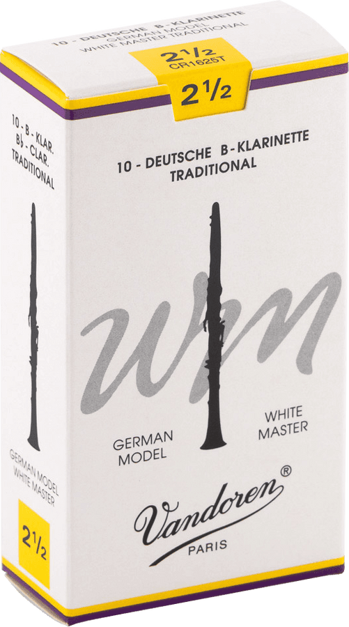 ANCHE CLARINETTE 10 ANCHES WHITE MAST TRAD 2,5