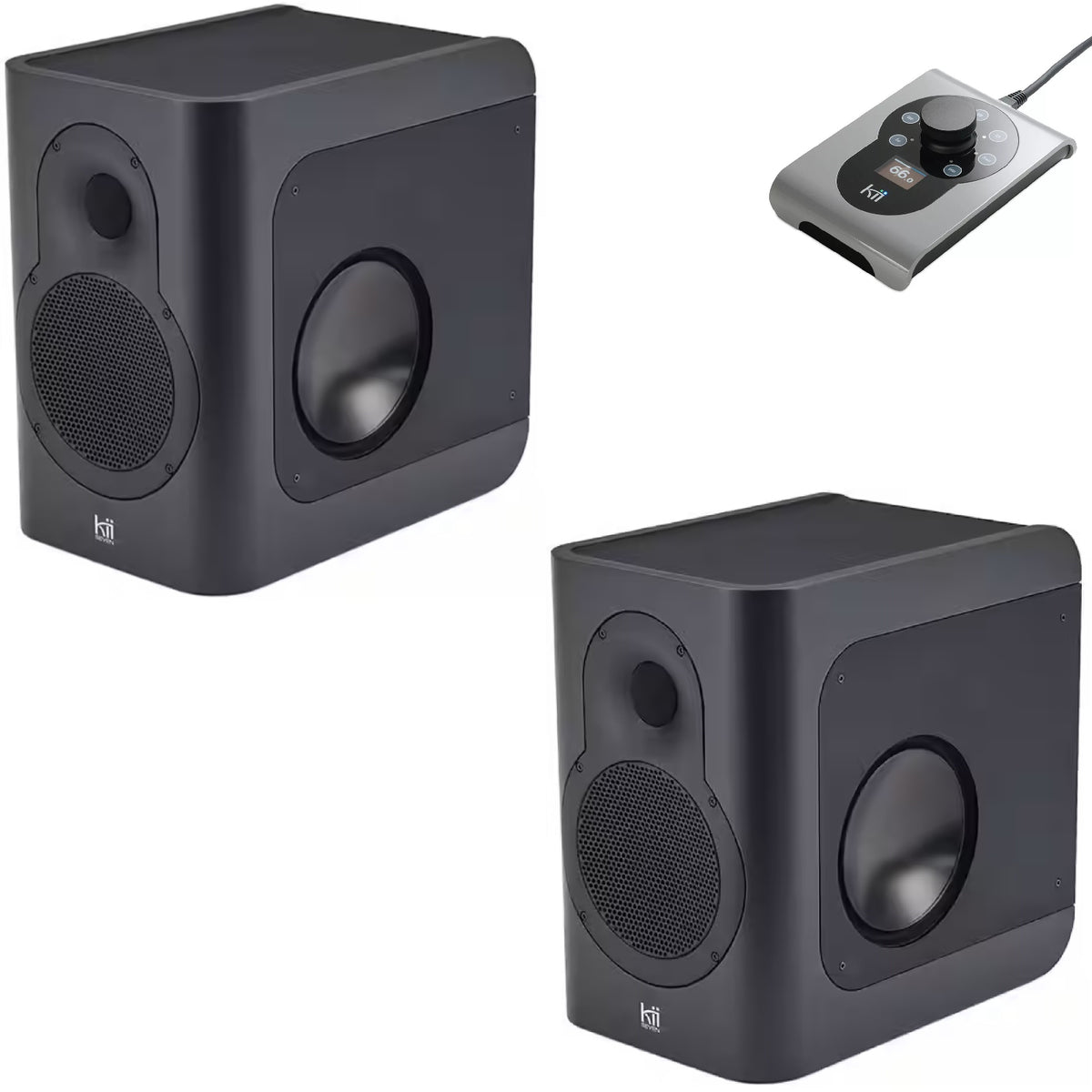 Kii Audio Seven Donkergrijs Paar Afstandsbediening