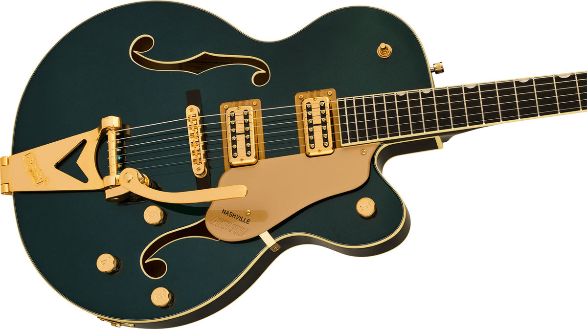 Synchromatic Nashville Hollowbody Single-Cut met Bigsby EBO Cadillacgroen