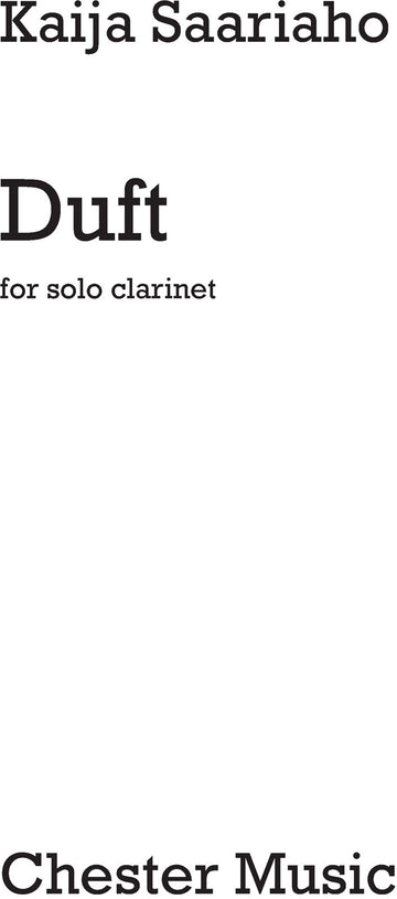 Duft for Solo Clarinet