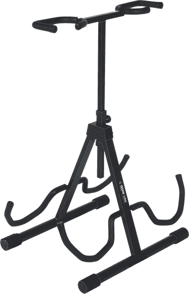 QL694 UNIVERSAL DOUBLE GUITAR STAND BLACK