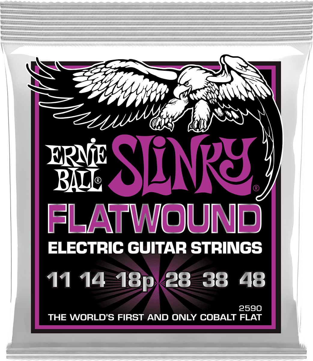 Ernie Ball 2590 FLATWOUND POWER SLINKY FLATWOUND 11 - 48