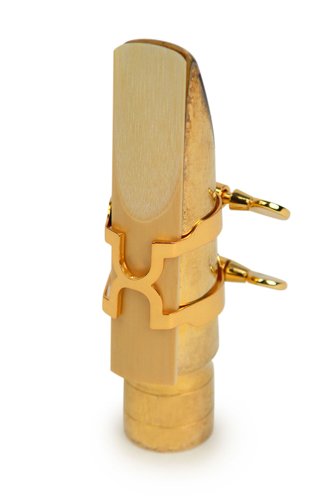H-Ligatuur En Mondstukdop Tenorsaxofoon (Metalen Mondstukken Type Otto Link) Verguld