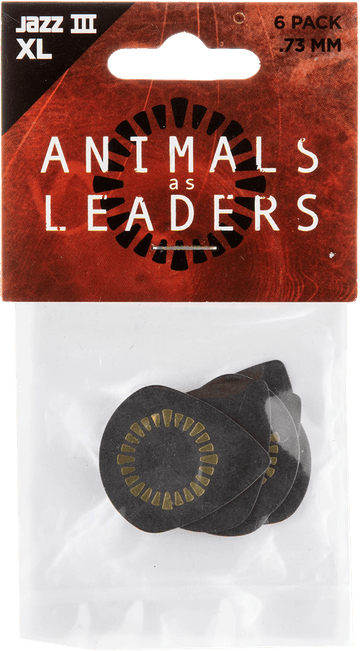 6 x 0,73mm Animal As Leaders Tortex Jazz III XL Zwart