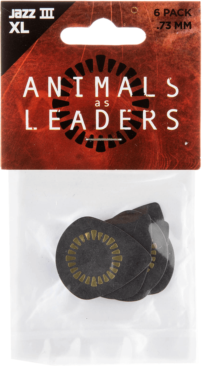 6 x 0,73mm Animal As Leaders Tortex Jazz III XL Zwart