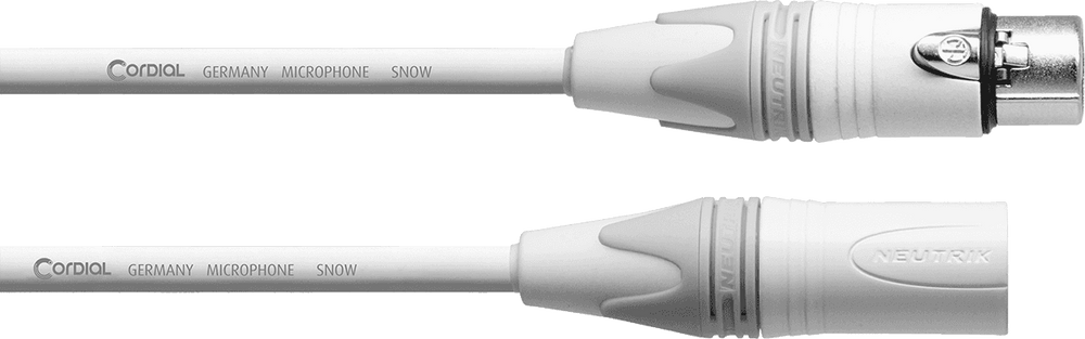 Microfoonkabel XLR 10 M Wit