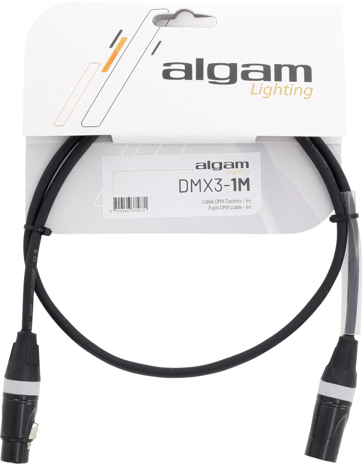 DMX-kabel 3-polig - 1M