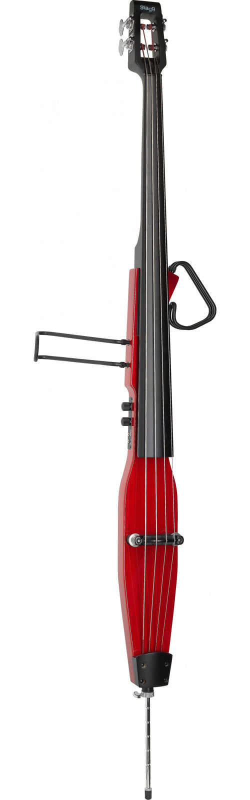 Stagg EDB-3/4 TR 3/4 Elektrische contrabas Edb TR Transparant rood Met tas