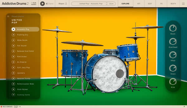 Addictive Drums 2 United Pop ADpak
