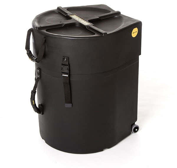 Black 14" + 15" Double Tom Hardcase