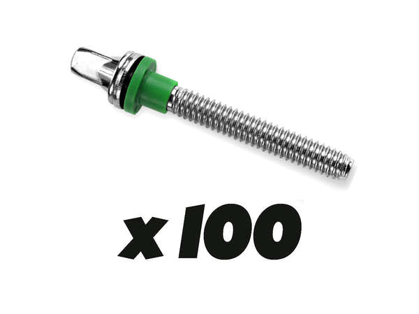 Hendrix Drums SLEEVED WASHERS - GREEN (X100)
