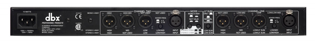 234XS - STEREO ACTIEF FILTER