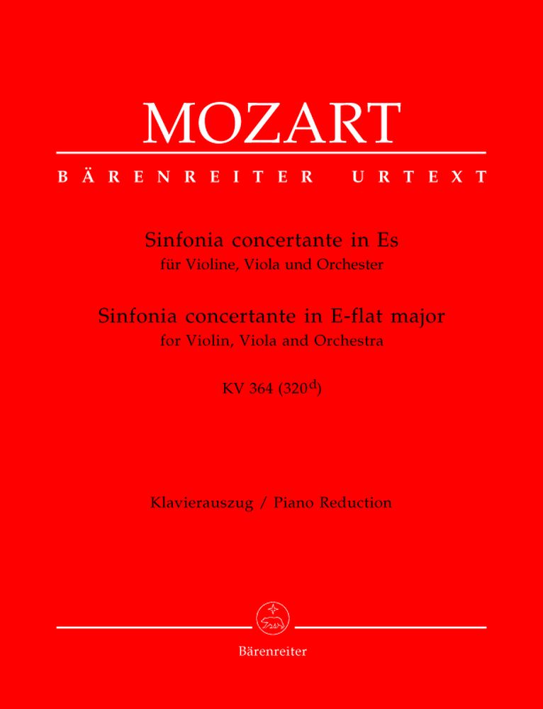 Moz W.A. - Symphonie Concerte En Mib Majeur Kv 364 (320D) - Violon Alto Pian0