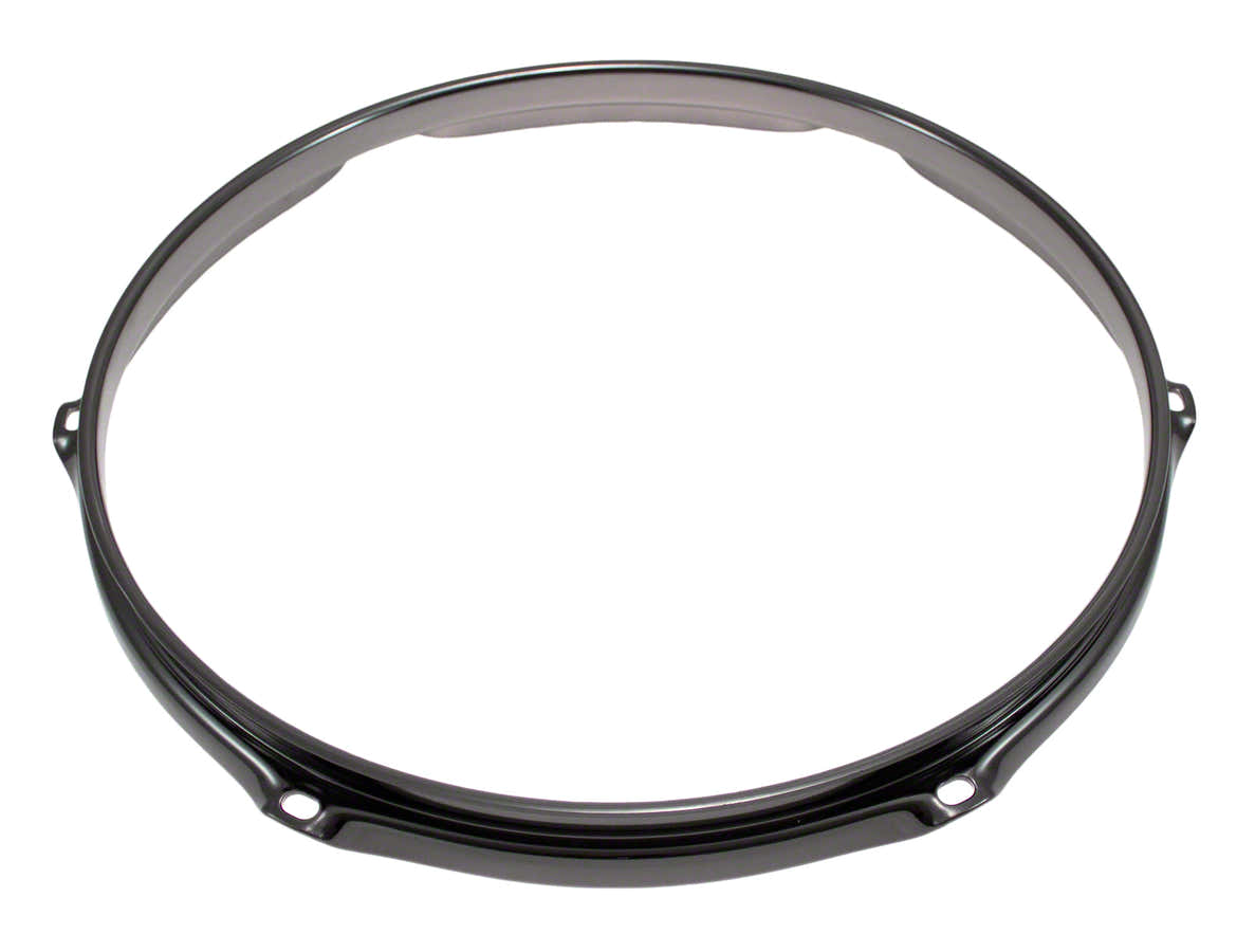 H23-10-6BK - 10" 6 HOLES BLACK 2.3MM SUPER TRIPLE FLANGE DRUM HOOP