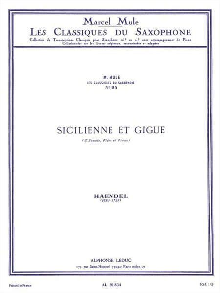 Leduc Sicilienne Et Gigue