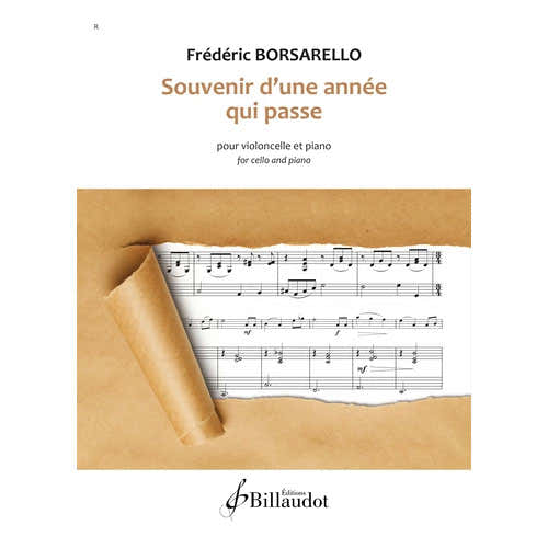 Souvenir D'une Année Qui Passe Cello en Piano - Borsarello