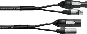 Hybride Kabel XLR 5 Punten + Powercon 2,5 mm True1 - 5M