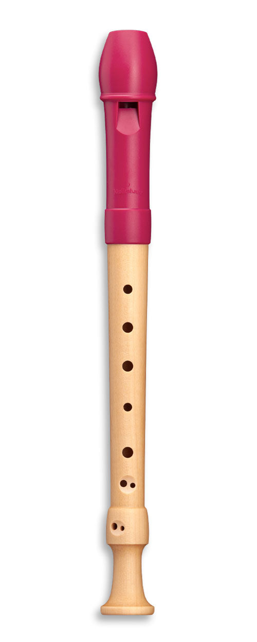 Mollenhauer Sopraan Fipple 17412 - Fuchsia (Barokke Vingerzetting)