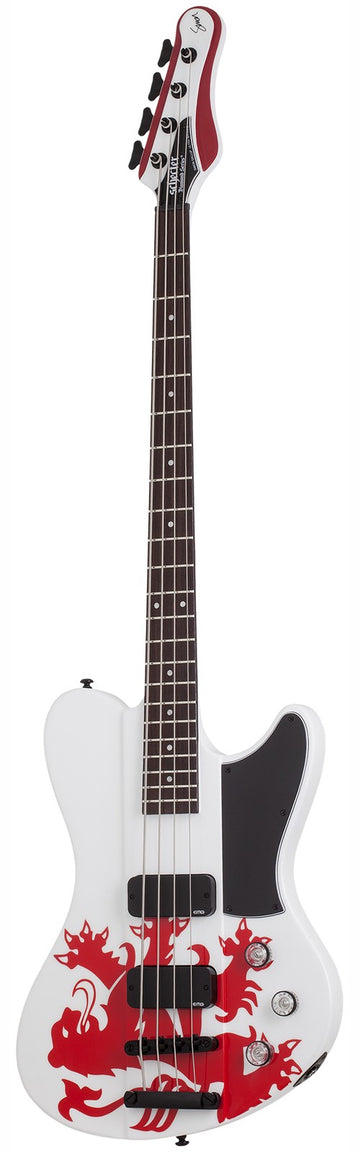 Ultra Spitfire Signature Simon Gallup Hoogglans wit met Rode leeuw