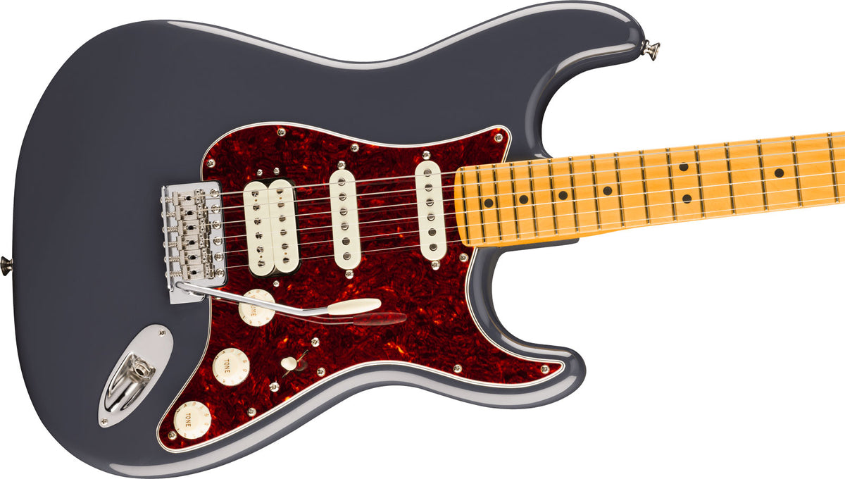 American Professional Classic Stratocaster HSS MN Vervaagd zwart