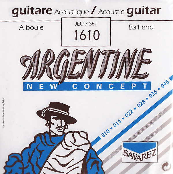 Argentine ACOUSTIC 1610 X LH BALL END 10 14 22 28 36 45