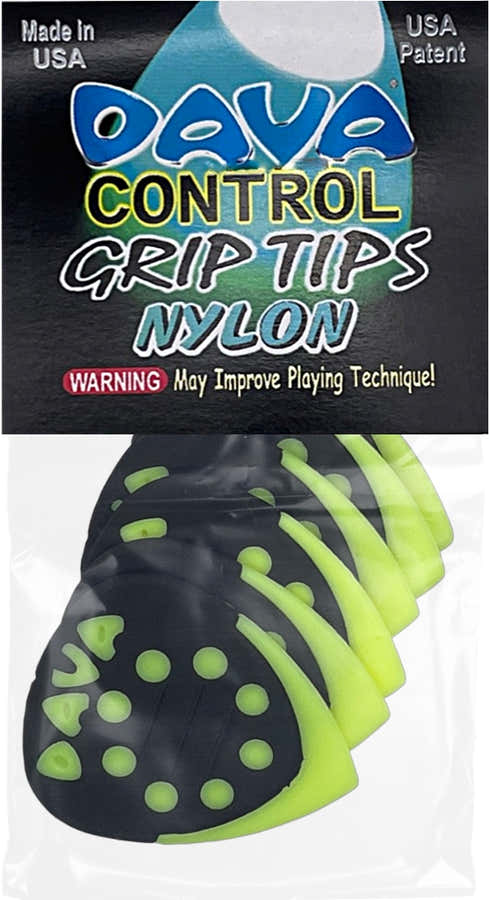 Plectrums Grip Tips Nylon Zakje van 6 Stuks