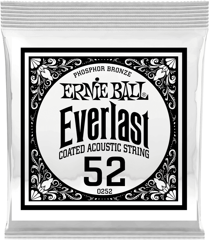 Ernie Ball .052 EVERLAST COATED PHOSPHOR BRONZE ACOUSTIC GUITAR STRINGS