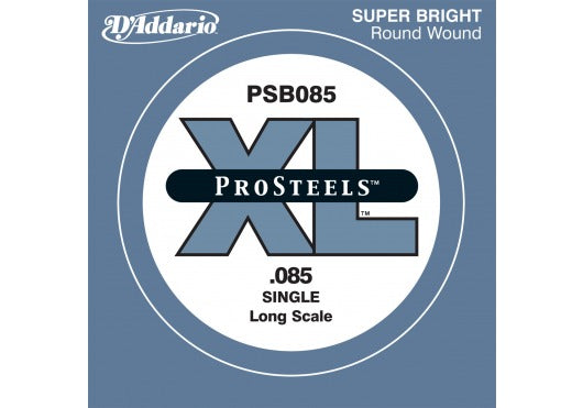 D'ADDARIO PSB085 PROSTEELS BASS GUITAR SINGLE STRING LONG SCALE .085