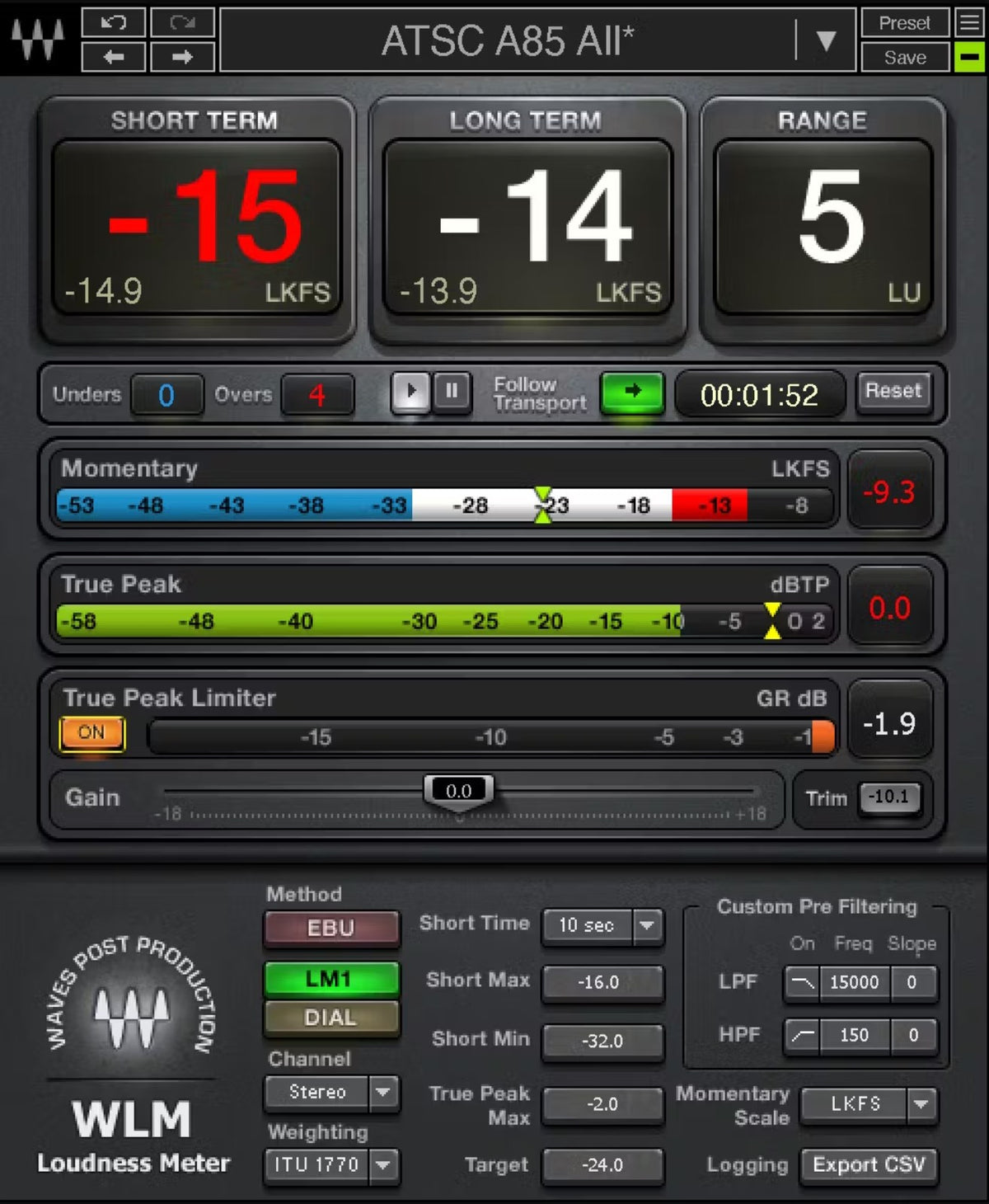 Waves Wlm Plus Loudnessmeter