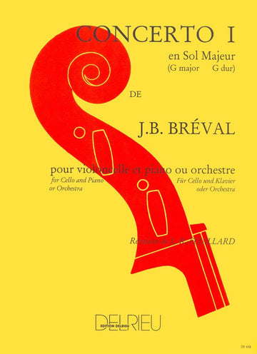 Breval Jean-Baptiste - Concerto N°1 En Sol Maj. - Violoncelle Piano