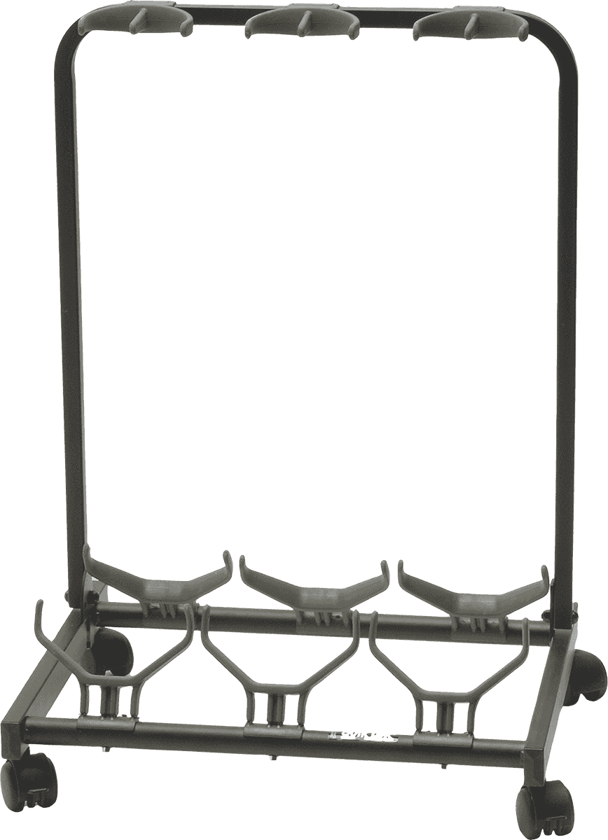 Quiklok GS430 3-GUITAR STAND WITH WHEELS BLACK