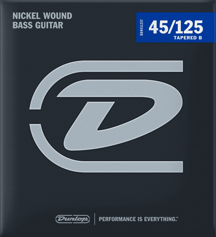 BASS STRINGS ROUND WIRE NICKEL NICKEL TAPERED SET 5 STRINGS 45-125