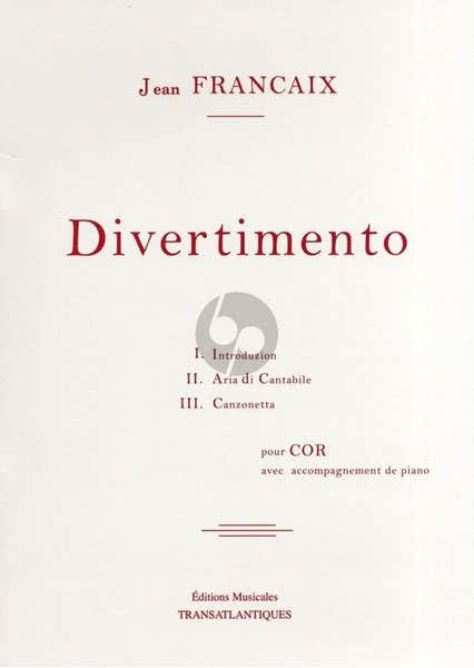 Divertimento pour cor