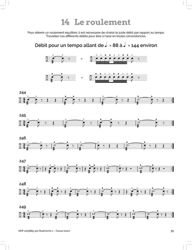 Rudiments 1 Caisse Claire - Deleryuelle