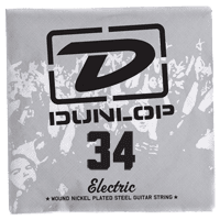 Dunlop NICKEL PLATED STEEL ELECTRIC STRINGS UNIT ROUND THREAD 034