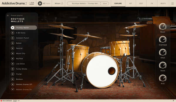 XLN Audio Addictive Drums 2 Boutique Mallets
