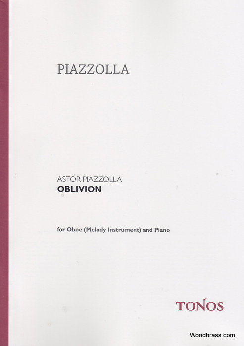 Tonos PIAZZOLLA A. - OBLIVION - HAUTBOIS ET PIANO