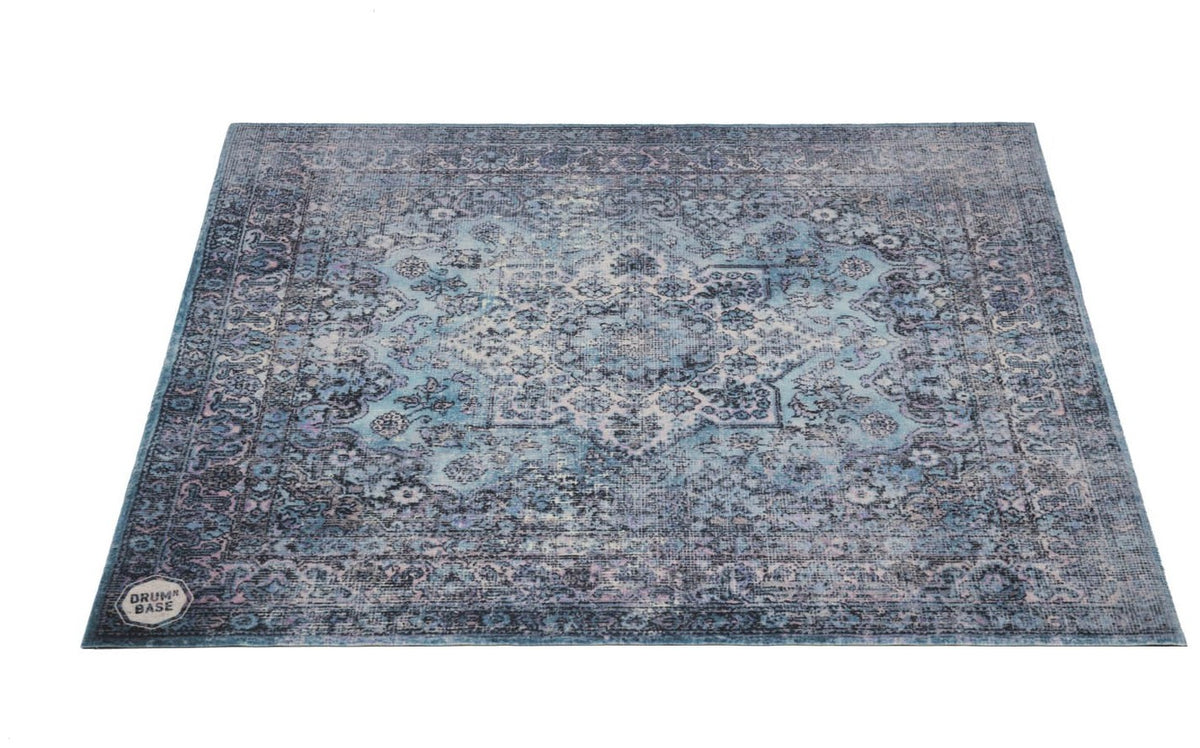 RWP185-TRQ - Pro X-Heavy 7kg Road Worn Turquoise Persian Drummat - 1.85 x 1.60m