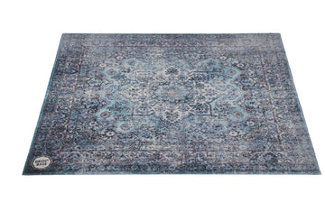 RWP185-TRQ - Pro X-Heavy 7kg Road Worn Turquoise Persian Drummat - 1.85 x 1.60m