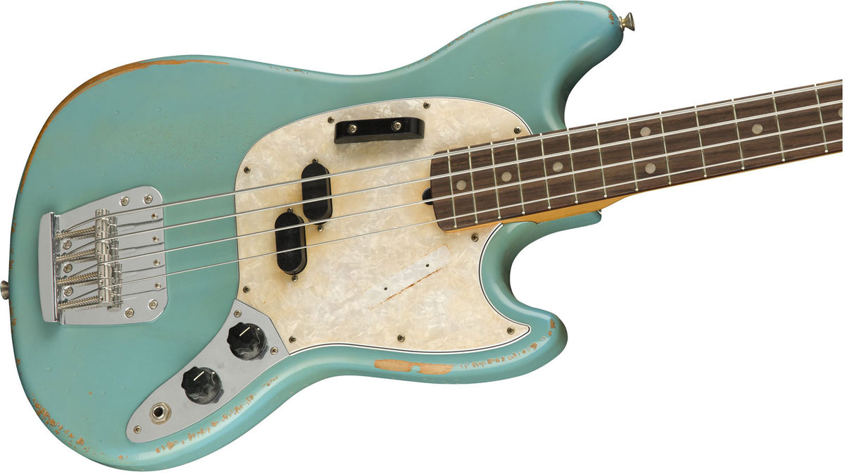 Mustang Bass Signature Jmj RW Vervaagd Daphne Blauw
