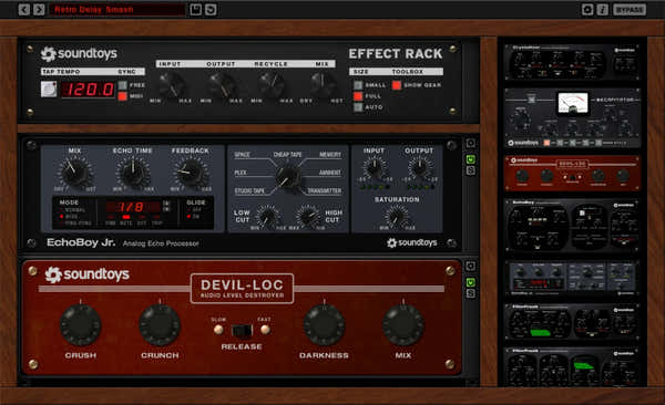 Soundtoys Effectenrack