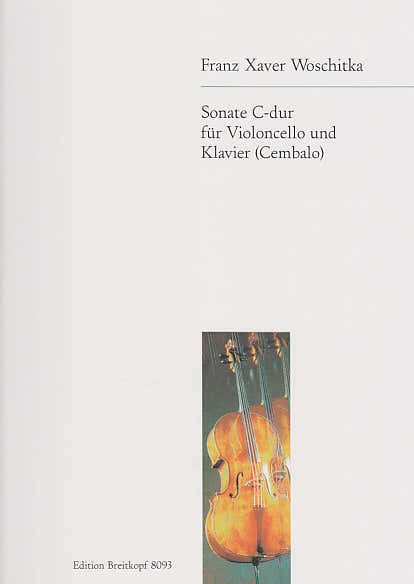 Edition Breitkopf WOSCHITKA F. X. - SONATA C-DUR - VIOLONCELLE ET PIANO
