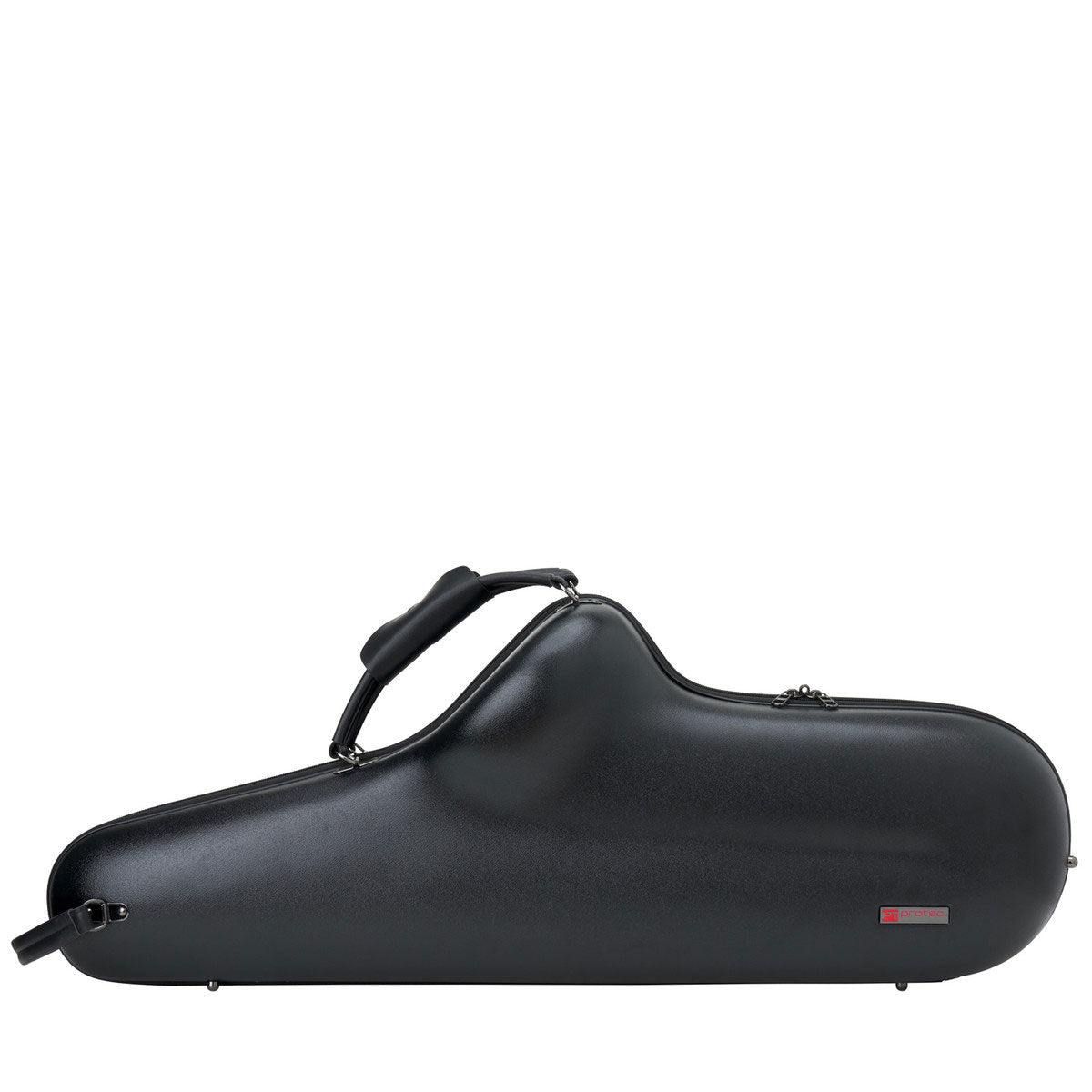 Zwarte Micro Zip Etui - Tenorsaxofoon