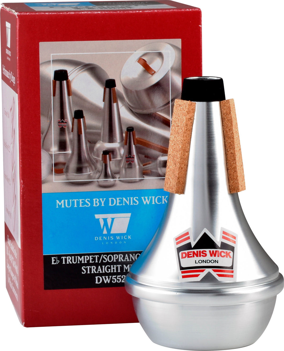 DW5520 STRAIGHT MUTE VOOR TROMPET IN D EN CORNET E-FLAT
